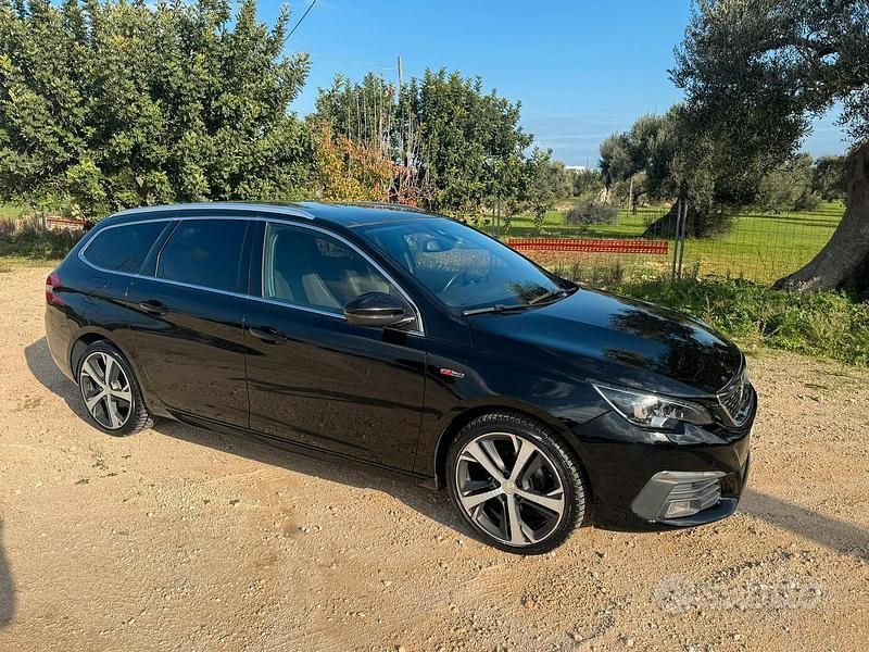 Usata Peugeot 308 SW GT-line 130 CV (95 kW) 2018 Nero Station wagon