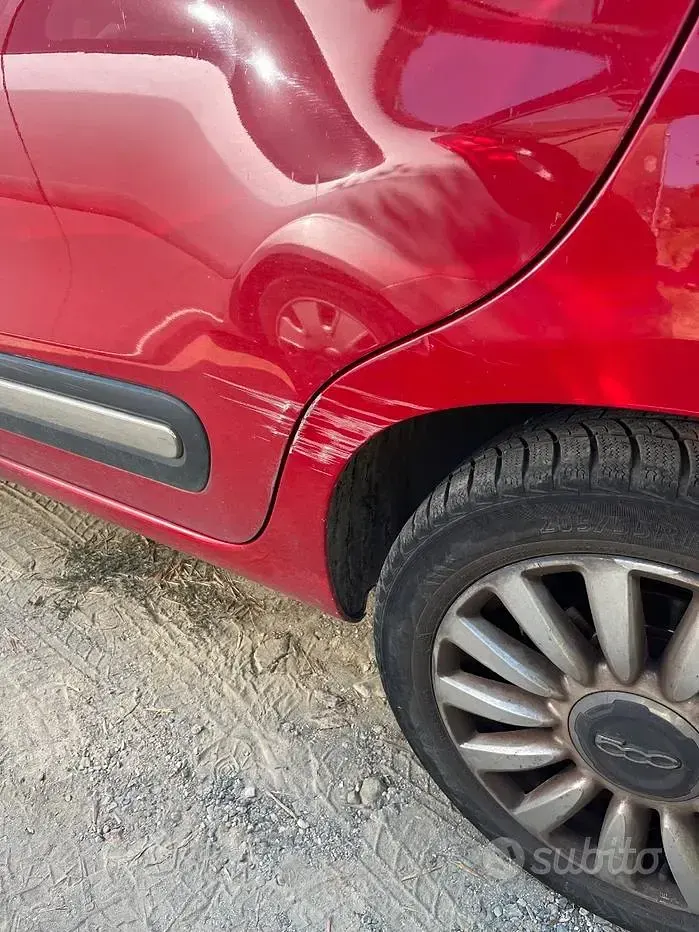 Usata Fiat 500L 85 CV (62 kW) 2012 Rosso Monovolume