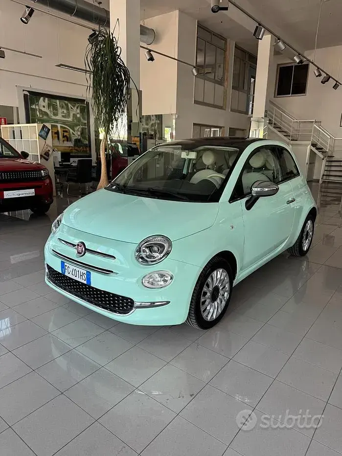 Usata Fiat 500 Lounge 95 CV (69 kW) 2017 Verde Berlina
