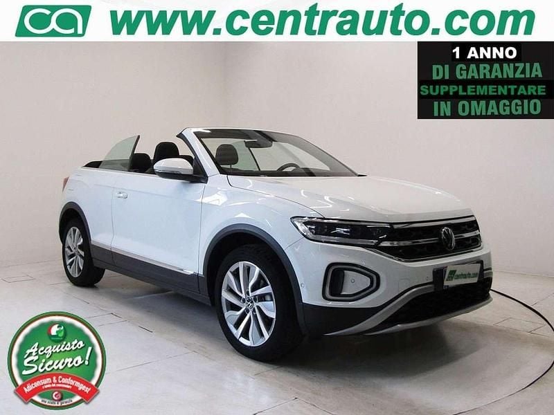 Usata VW T-Roc Cabriolet Style 110 CV (80 kW) 2023 Bianco Cabrio