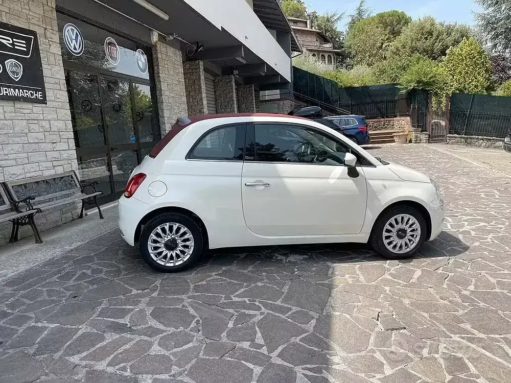Usata Fiat 500C Lounge 69 CV (50 kW) 2018 Bianco Cabrio