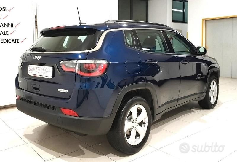 Usata Jeep Compass Longitude 120 CV (88 kW) 2018 Blu SUV