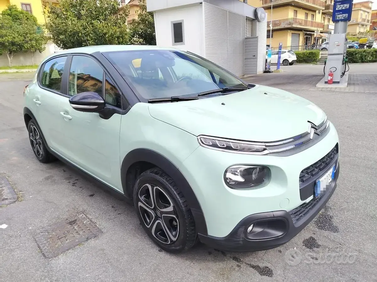 Usata Citroën C3 PureTech 83 CV (61 kW) 2019 Verde Utilitaria