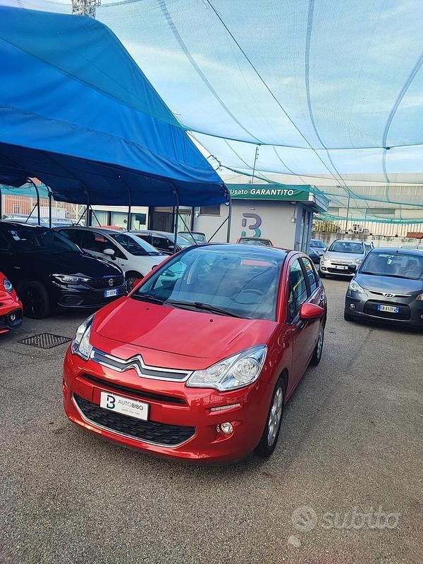 Usata Citroën C3 Exclusive 82 CV (60 kW) 2014 Rosso Utilitaria