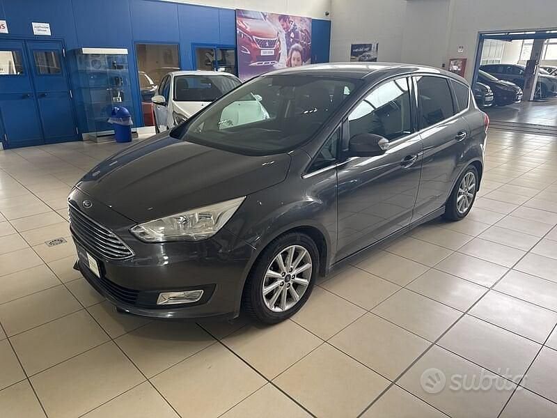 Grigio Usata 2017 Ford C-MAX Titanium Monovolume | 8900 € (Buon prezzo) - Immagine 1/4