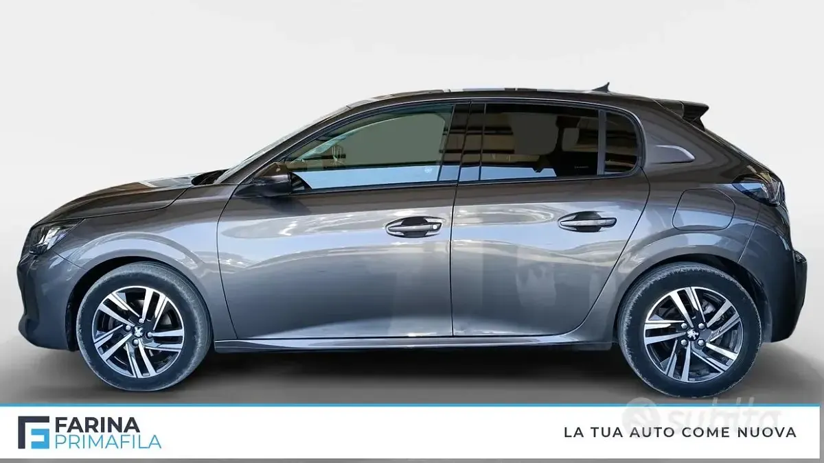 Usata Peugeot 208 Allure 101 CV (74 kW) 2021 Grigio Utilitaria