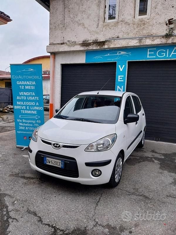 Usata Hyundai i10 Style 63 CV (46 kW) 2009 Bianco Utilitaria