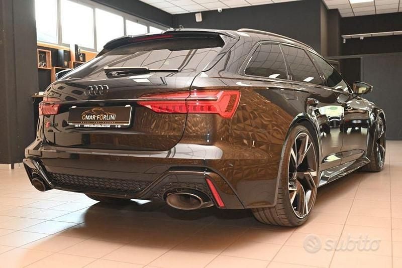 Usata Audi RS6 Ambiente 600 CV (441 kW) 2022 Nero mythos/full pelle rs nera Station wagon