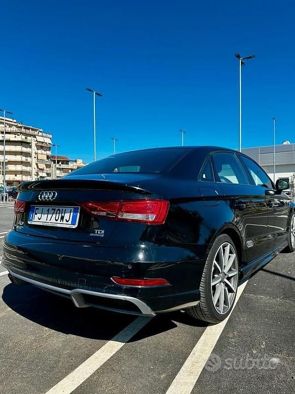 Usata Audi A3 S-Line 184 CV (135 kW) 2017 Nero Berlina