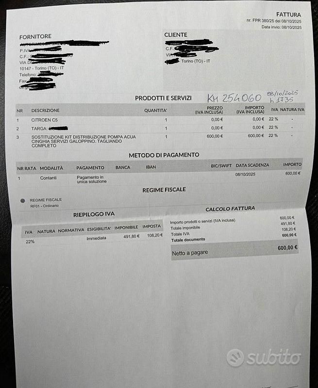 Usata Citroën C5 163 CV (119 kW) 2011 Blu Station wagon