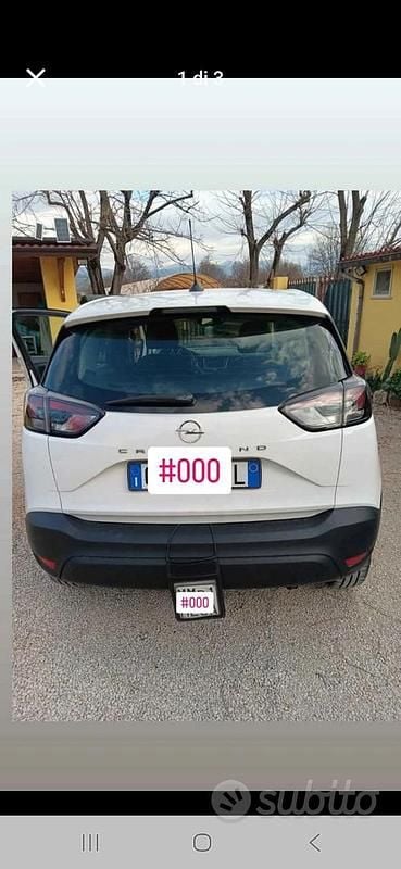 Usata Opel Crossland 83 CV (61 kW) 2021 Bianco SUV