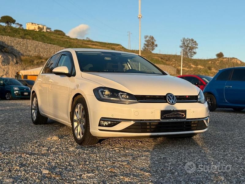 Usata VW Golf VII Highline 149 CV (109 kW) 2018 Bianco Berlina