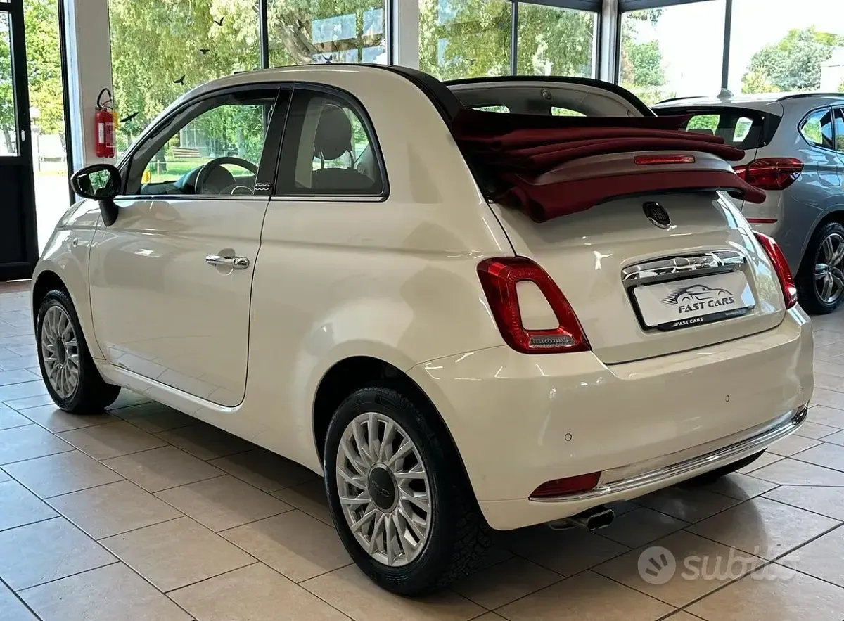 Usata Fiat 500C Lounge 69 CV (50 kW) 2018 Bianco Cabrio