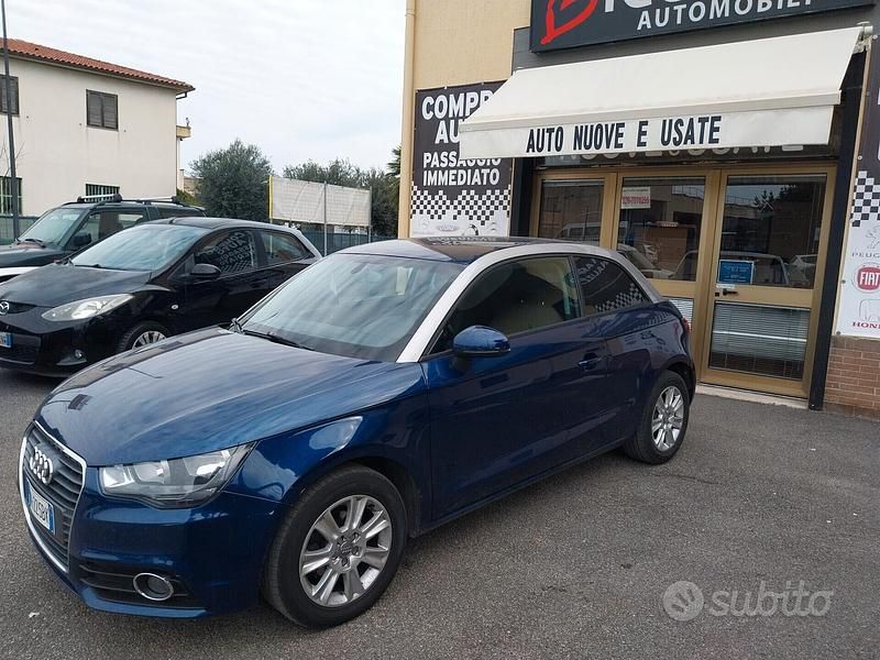 Usata Audi A1 Ambition 90 CV (66 kW) 2014 Blu Utilitaria