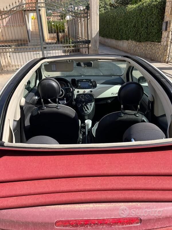 Usata Fiat 500 69 CV (50 kW) 2019 Bianco Cabrio