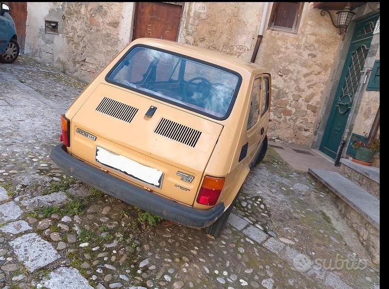 Usata Fiat 126 1970 Giallo Utilitaria