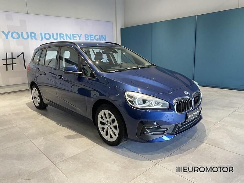 Usata BMW 218 Gran Tourer Efficient Dynamics 150 CV (110 kW) 2020 Blu Monovolume
