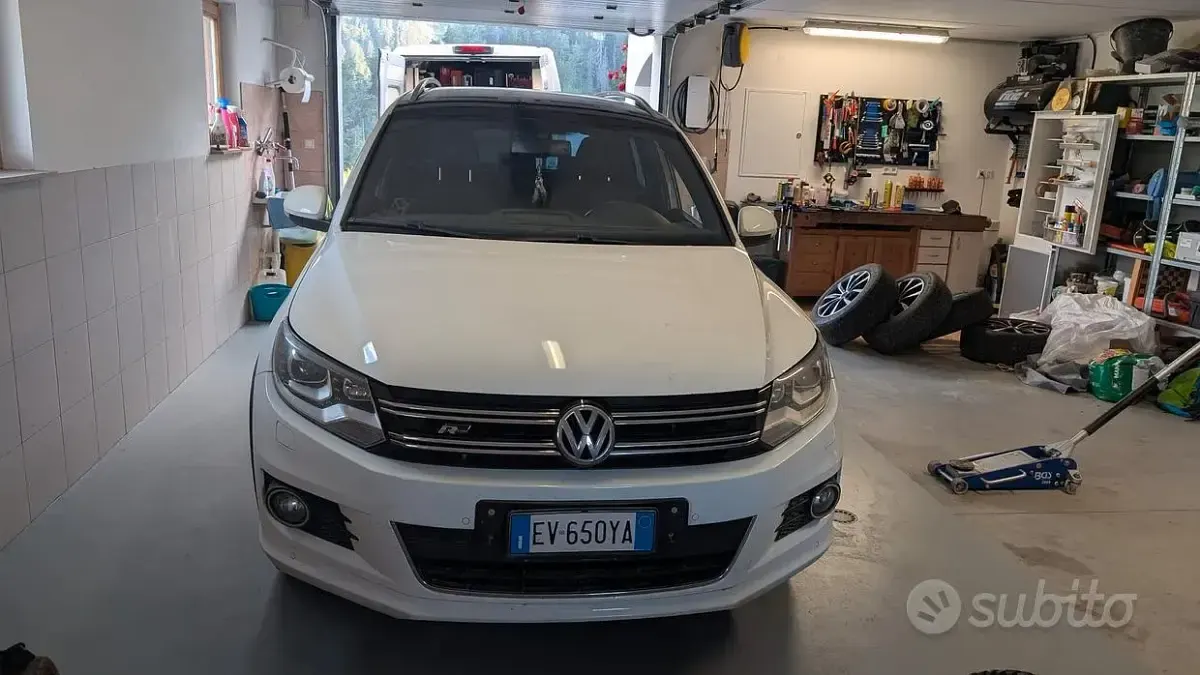 Usata VW Tiguan R-line 177 CV (130 kW) 2014 Bianco SUV