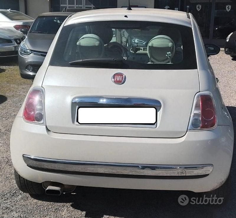 Usata Fiat 500 Lounge 100 CV (73 kW) 2009 Bianco Cabrio