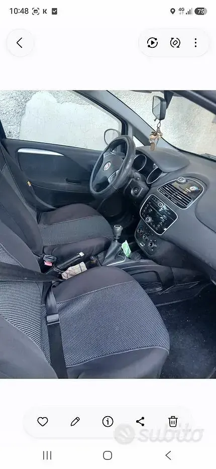 Usata Fiat Punto 65 CV (47 kW) 2012 Nero Utilitaria