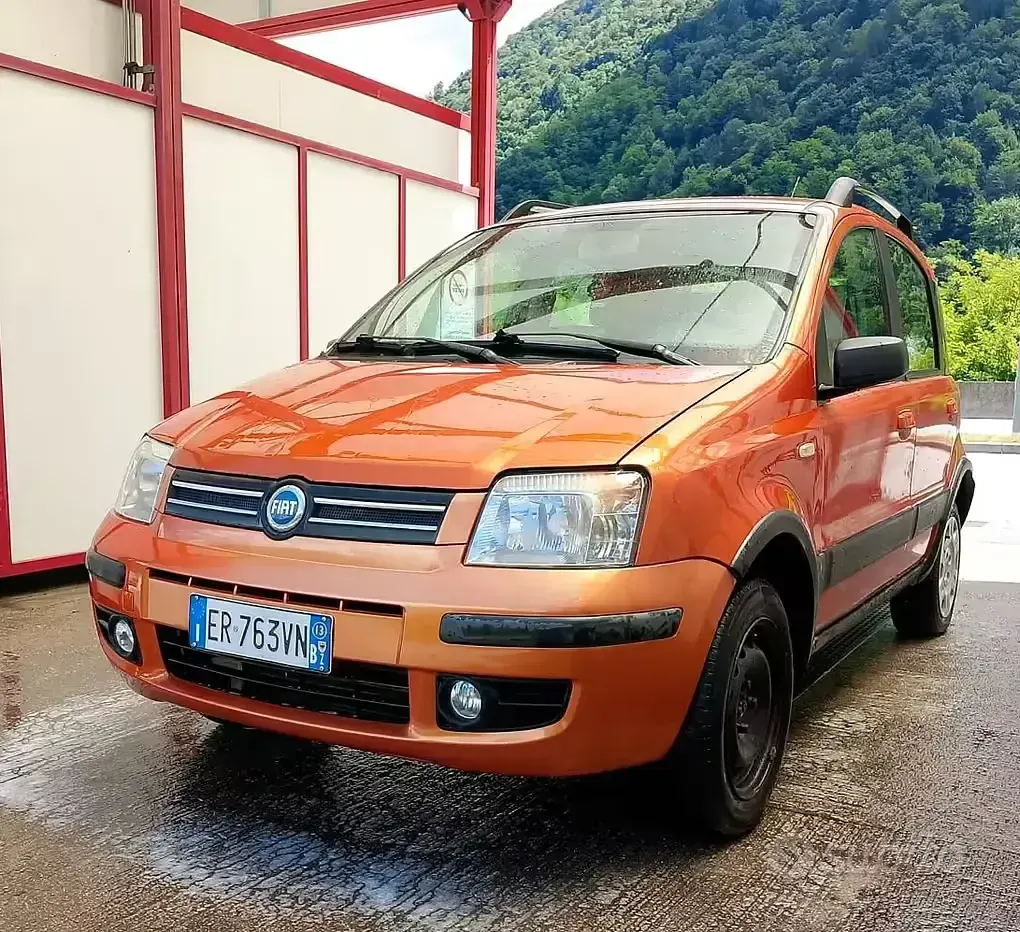 Usata Fiat Panda 4x4 69 CV (50 kW) 2010 Arancione Utilitaria