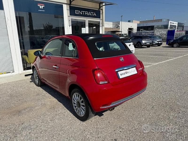 Usata Fiat 500C Dolcevita 69 CV (50 kW) 2022 Rosso Cabrio