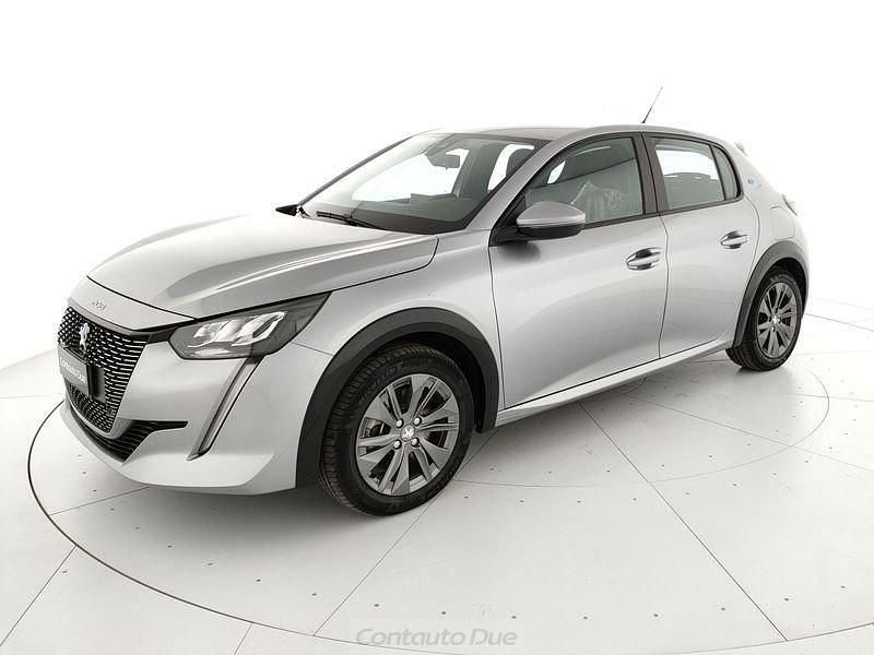 Usata Peugeot e-208 Active 57 kW (78 CV) 2021 Grigio artense Utilitaria