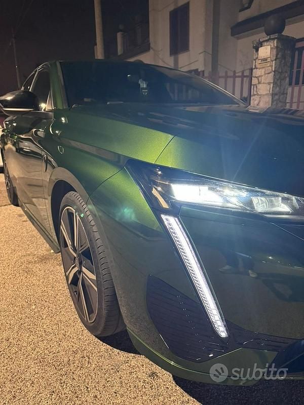 Usata Peugeot 308 GT 131 CV (96 kW) 2022 Verde Berlina