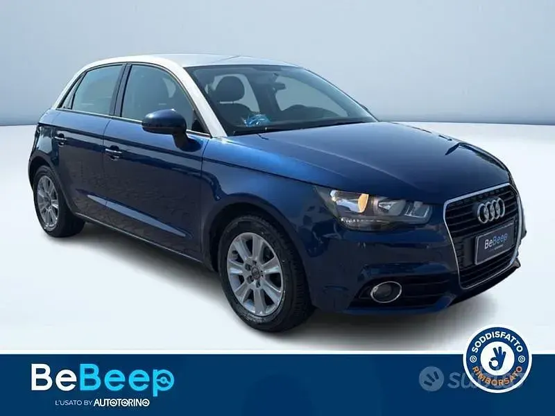 Usata Audi A1 Sportback Attraction 86 CV (63 kW) 2012 Blu metallizzato Utilitaria