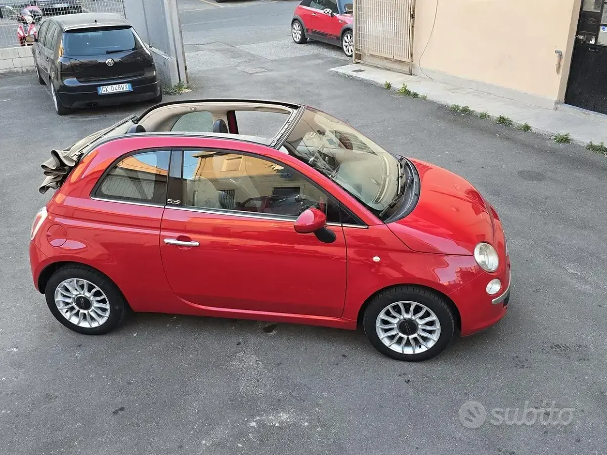 Usata Fiat 500C Rock 95 CV (69 kW) 2012 Rosso Cabrio