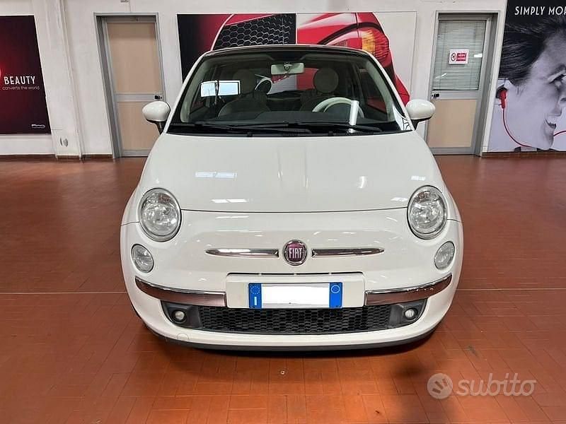 Usata Fiat 500 69 CV (50 kW) 2009 Bianco Cabrio