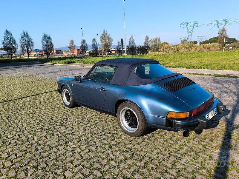 Usata Porsche 911 Carrera Cabriolet 1989 Blu Cabrio