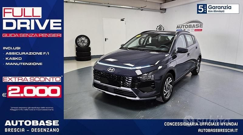Nuova Hyundai Bayon 79 CV (58 kW) 2025 Blu SUV