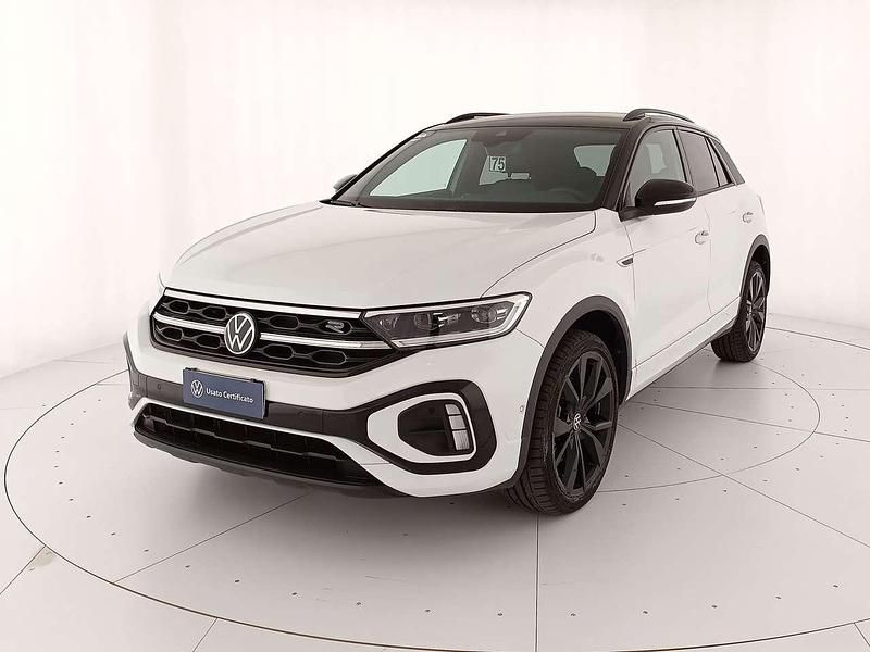 0q pure white Usata 2022 VW T-Roc R-line SUV | 22.700 € (Cara) - Immagine 1/4