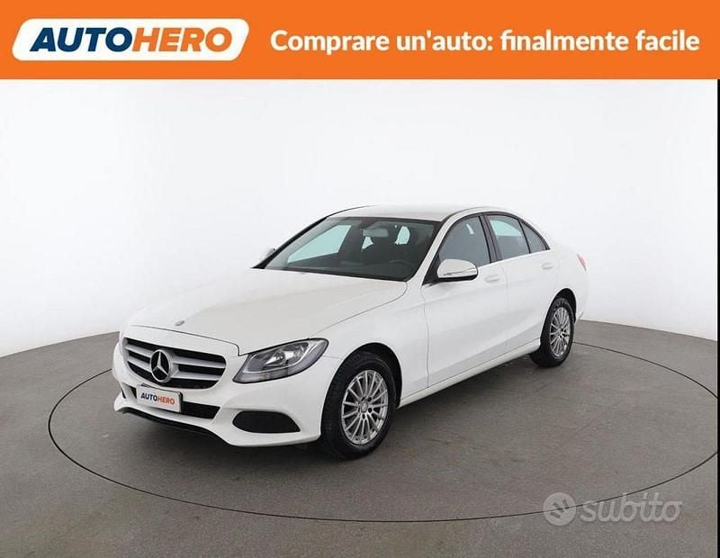 Usata Mercedes C180 Executive 116 CV (85 kW) 2015 Bianco Berlina