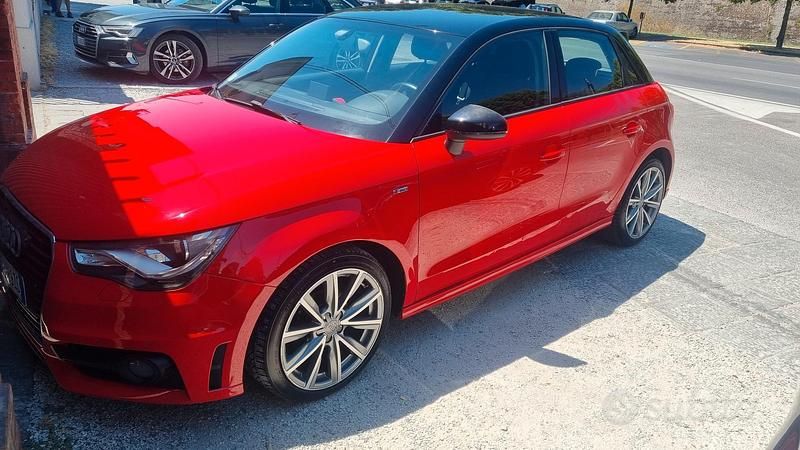Usata Audi A1 Sportback S-Line 90 CV (66 kW) 2015 Rosso Utilitaria