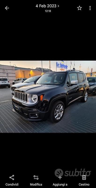Usata Jeep Renegade Limited 120 CV (88 kW) 2016 Nero SUV