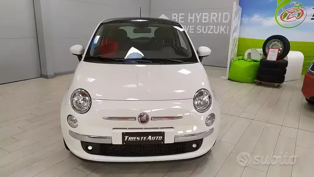 Usata Fiat 500 Lounge 95 CV (69 kW) 2012 Bianco Utilitaria