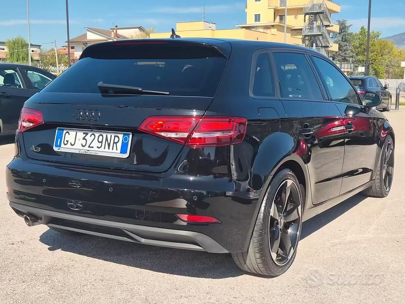 Usata Audi A3 S-Line 116 CV (85 kW) 2017 Nero Berlina