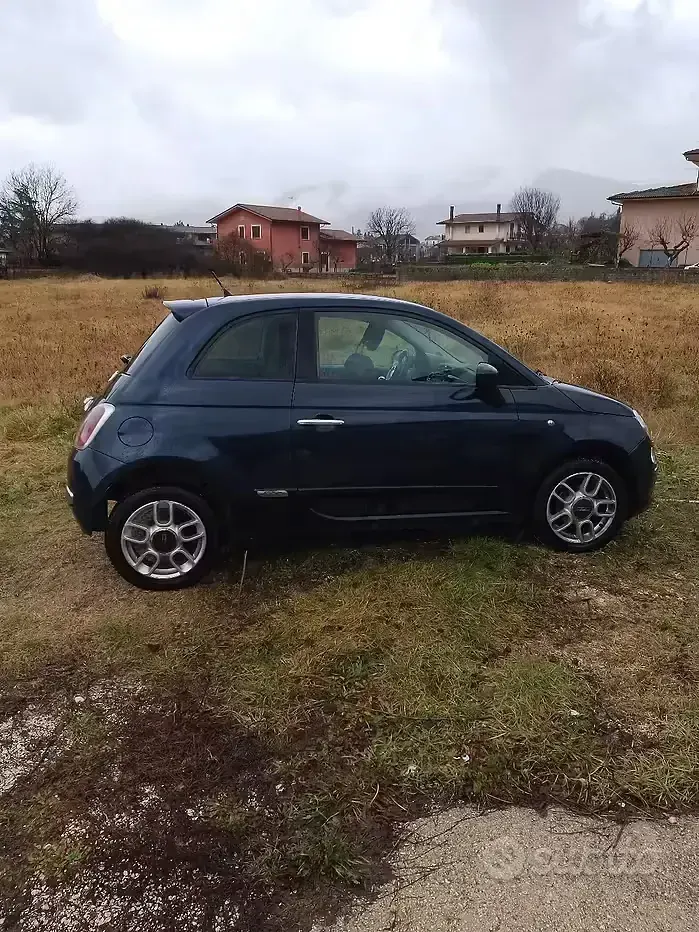 Usata Fiat 500 75 CV (55 kW) 2008 Blu Berlina