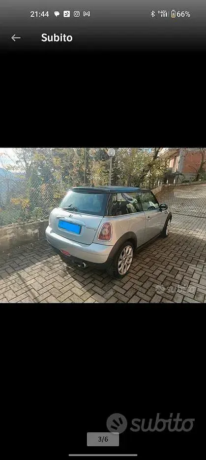 Usata Mini Cooper D 109 CV (80 kW) 2009 Grigio Utilitaria
