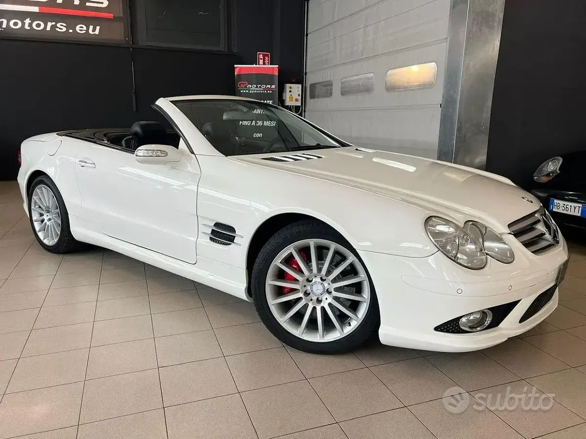 Occasion Mercedes SL500 AMG 387 ch (284 kW) 2006 Blanc Cabriolet