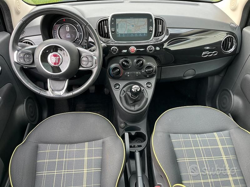 Usata Fiat 500 Lounge 86 CV (63 kW) 2017 Nero Utilitaria