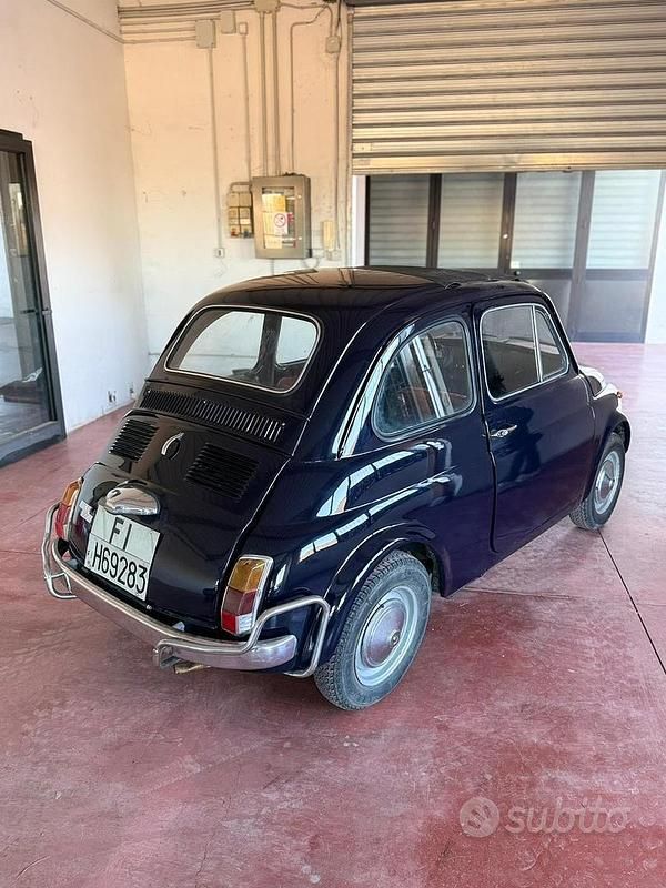 Usata Fiat 500 1970 Blu Utilitaria