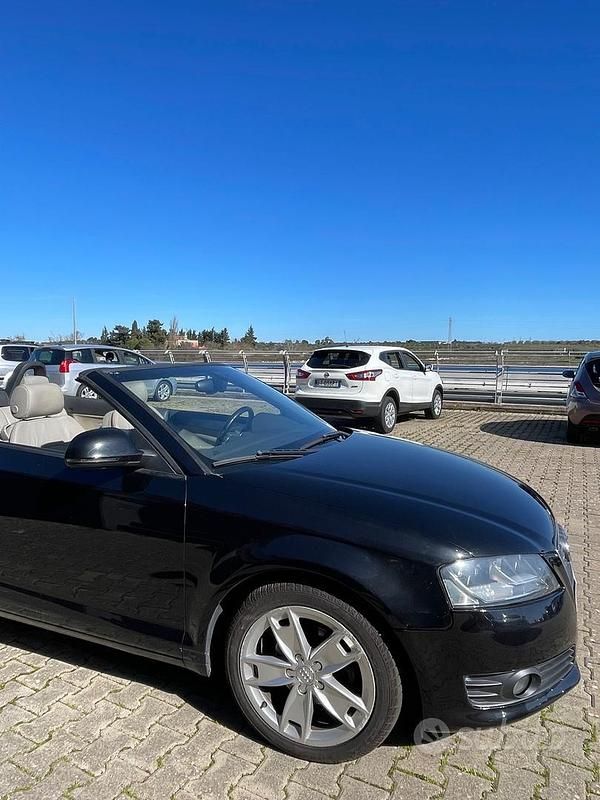 Usata Audi A3 Cabriolet Ambition 105 CV (77 kW) 2008 Nero Cabrio