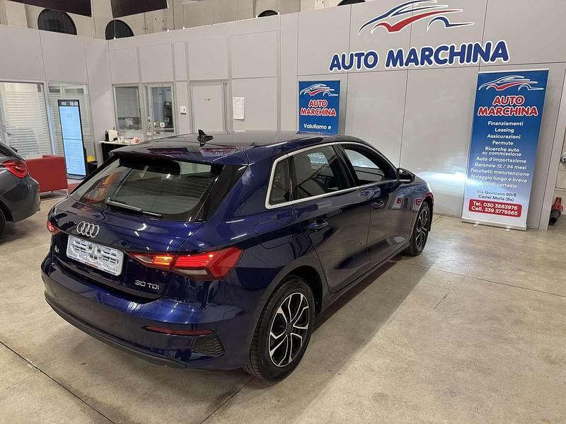 Usata Audi A3 Advanced 116 CV (85 kW) 2022 Blu/azzurro Berlina