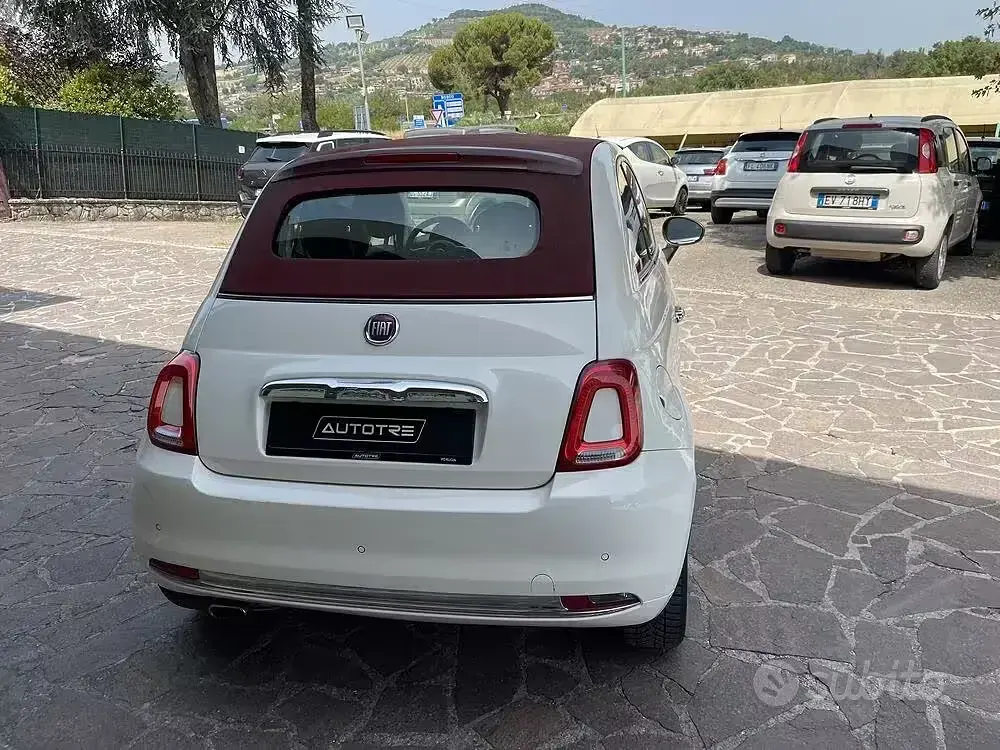 Usata Fiat 500C Lounge 69 CV (50 kW) 2018 Bianco Cabrio