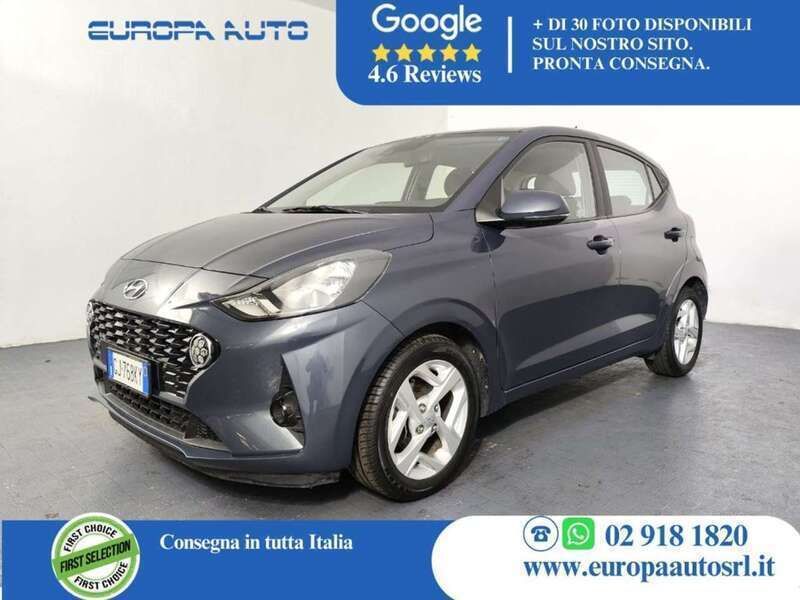 Grigio scuro Usata 2022 Hyundai i10 Due volumi | 11.450 € (Buon prezzo) - Immagine 1/4