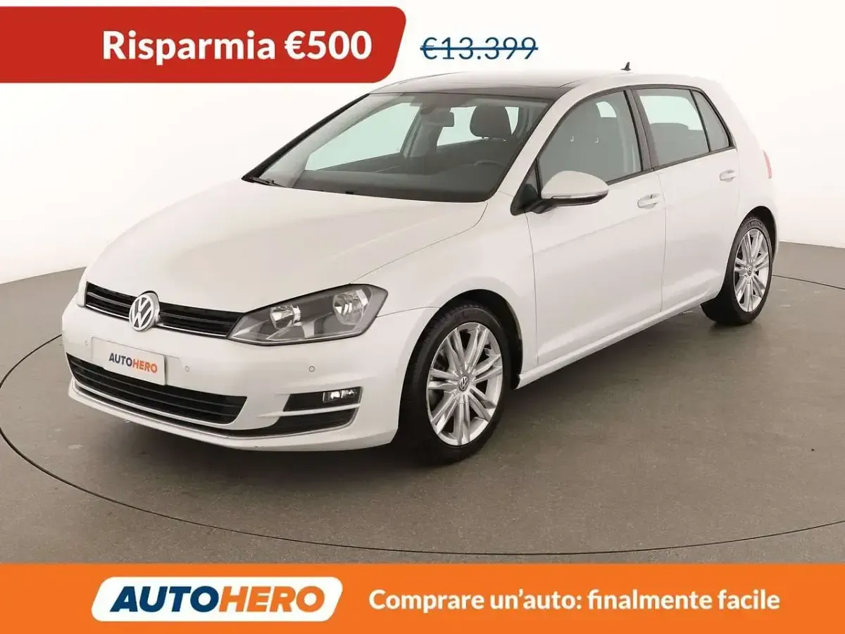 Usata VW Golf VII Highline 150 CV (110 kW) 2016 Bianco Berlina