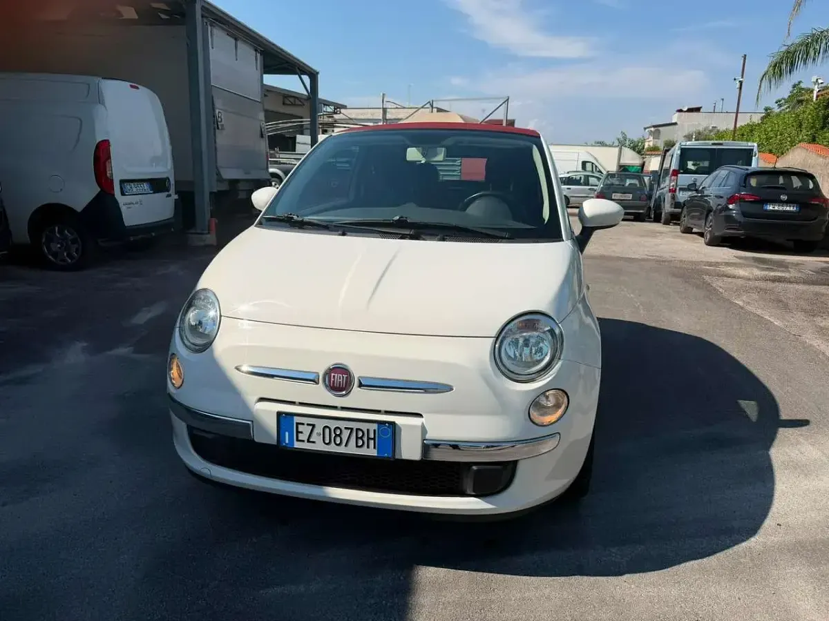 Usata Fiat 500C Lounge 69 CV (50 kW) 2015 Bianco Cabrio